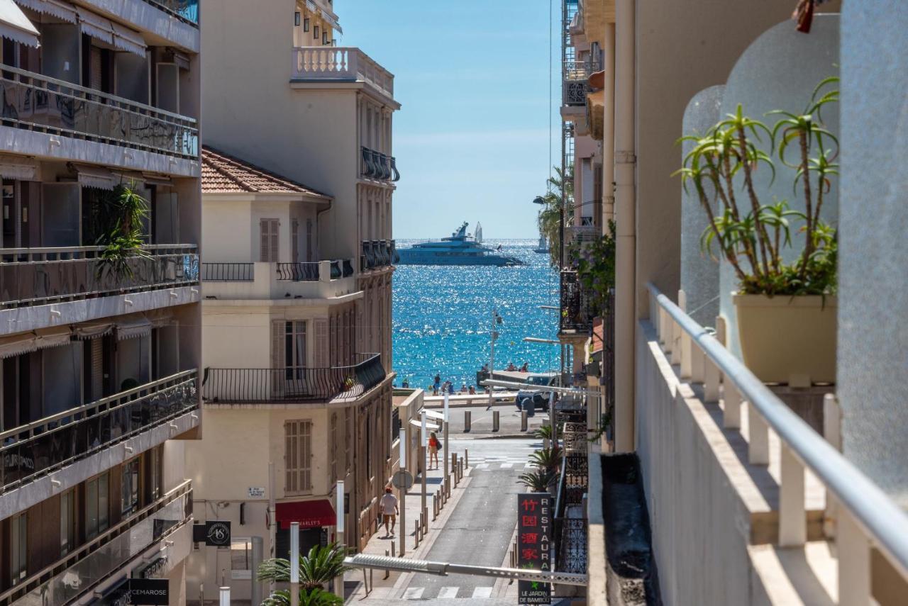 Large Studio - 50M Cannes Beach - Terrace Sea View מראה חיצוני תמונה