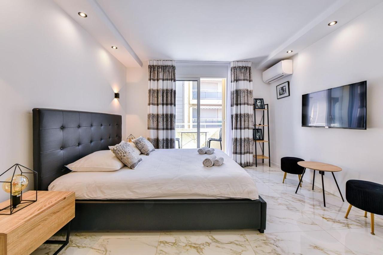 Large Studio - 50M Cannes Beach - Terrace Sea View מראה חיצוני תמונה