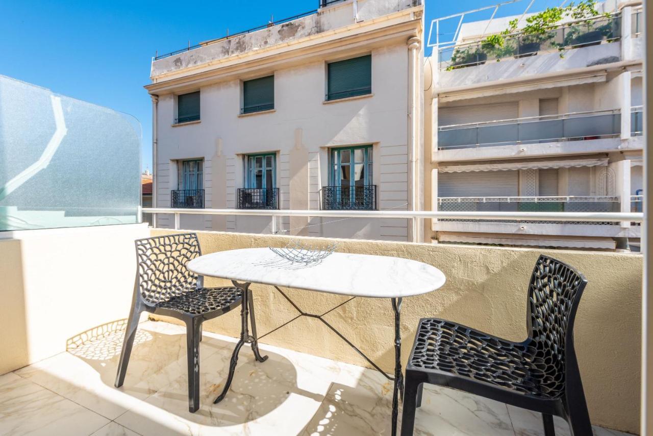 Large Studio - 50M Cannes Beach - Terrace Sea View מראה חיצוני תמונה